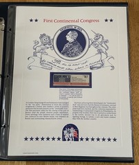 USA Stamp Series Panel First Continental Congress Postal Commemorative Society 5