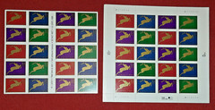 Combo 1 each Pane & Booklet x 20 = 40 Of REINDEER 33¢ US Stamps. USA # 3356-3363