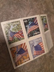FOREVER STAMPS 2014 BLOCK OF 5 A FLAG FOR ALL SEASONS MNH