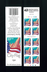 United States 33¢ Flag over City Postage Stamp #3278 Booklet