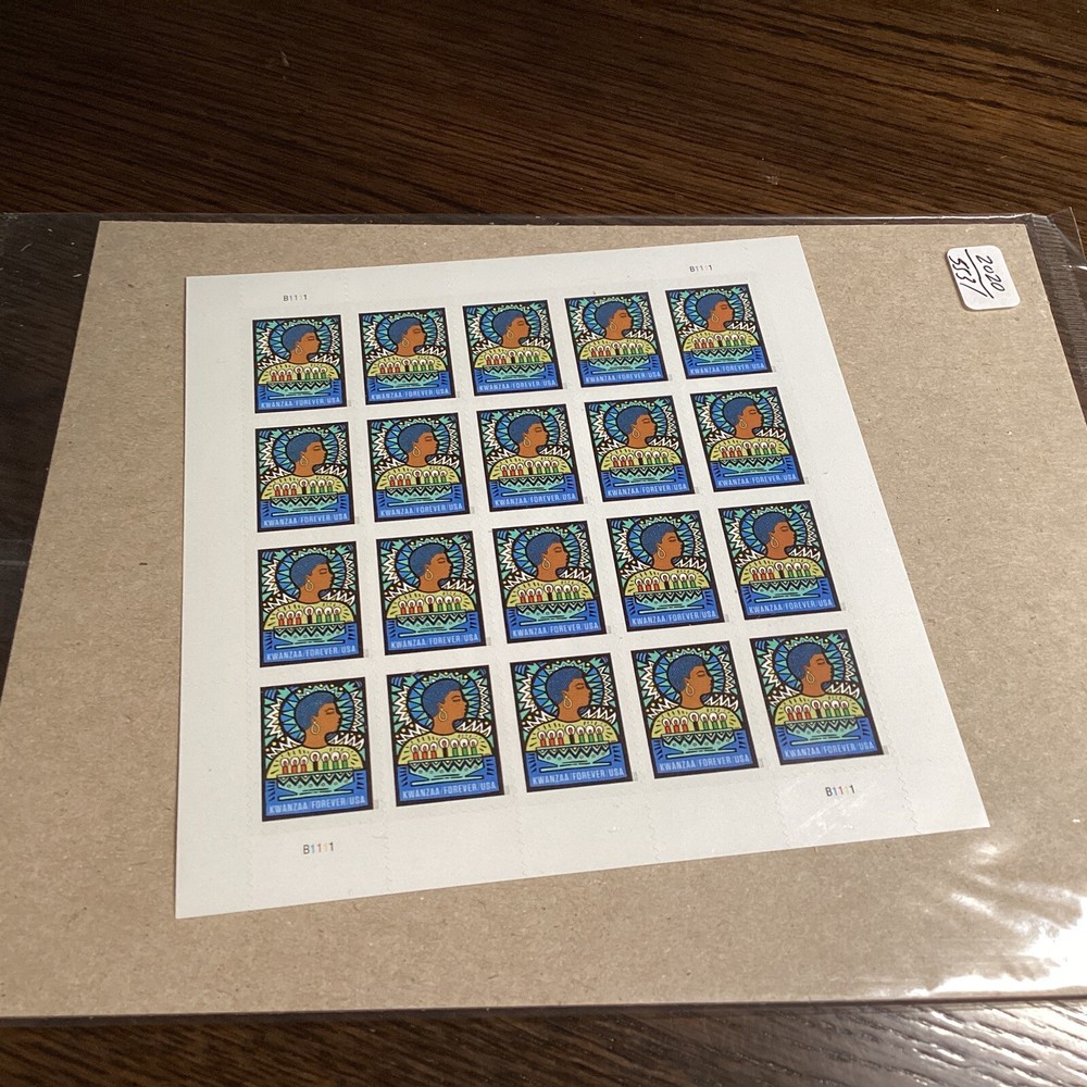 SCOTT# 5531 SHEET OF 20-KWANZAA (2020) FOREVER STAMPS MNH-US-NIP