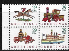 USA SC # 2714a Greetings -Toys – Christmas 1992 . MNH