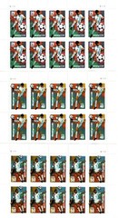 USA 1994 FIFA WORLD CUP THREE HALF SHEETS 30 STAMPS SCOTT 2834-2836 MNH
