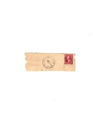 us scott # 252 or 267 post marked cut envelope used fine 1894 or 1895