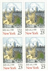 United States 25¢ New York Statehood Postage Stamp #2346 x 100 singles