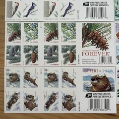160 FOREVER STAMPS USPS 8 Sheets Book CHRISTMAS CARD Snowflake Winter Scenes