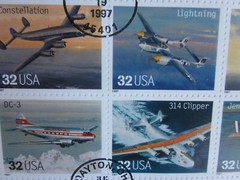 CLASSIC AMERICAN AIRCRAFT First DAY ISSUE Pane of 20 beautiful stamps 1997