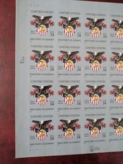 UNITED STATES 34 CENT STAMPS MILITARY ACADEMY 2001 & HONORING VETERANS 2000