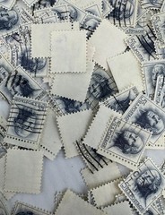 Cancelled Vintage US Presidents Stamp Lot George Washington 5 cent Liberty