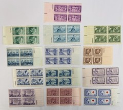 1952 US Commemorative Plate Block Collection MNH Scott 1013-1031 Americana