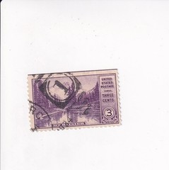 1934 NATIONAL PARKS ISSUE PERF. MT. RAINIER 3 CENTS (US)