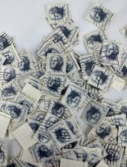 Cancelled Vintage US Presidents Stamp Lot George Washington 5 cent Liberty