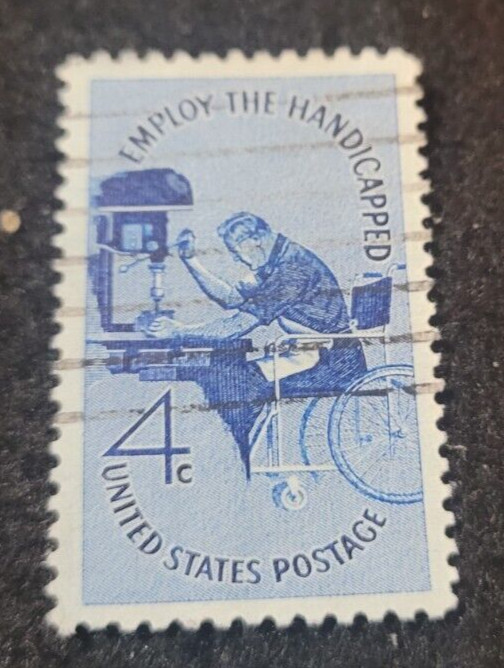 # 1155 – 1960 4c Employ the Handicapped ~ Used ~ 1 Stamp + 2 FREE Stamps
