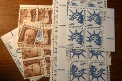 Lot of Unused 16 Cent Stamps, Vintage Sixteen Cent U.S. Postage Stamps, $16 Face