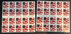 US Flag Stamps 2 Books of 20 ea. @ .37 Cents 2002 MNH