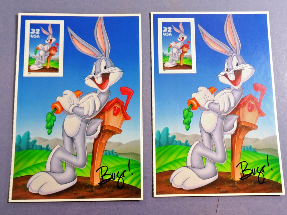 Set of 2 BUGS BUNNY U.S. Postage Stamp (1997) Mint Self Adhesive Kids Collectors