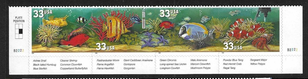 USA SC #3320b Aquarium Fish . MNH