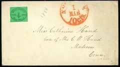 US COVER SCOTT #106L1 MESSENKOPE’S POST OFFICE
