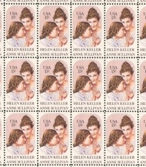 US 15¢ Helen Keller and Anne Sullivan Postage Stamp #1824 Pack of 100 Singles