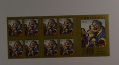 US SCOTT 4359a BOOKLET OF 20 BOTTICELLI CHRISTMAS STAMPS 42 CENT FACE MNH