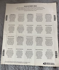 Mickey Dumbo Aladdin The Art of Disney Magic Group Of 20 41 cents stamp sheet