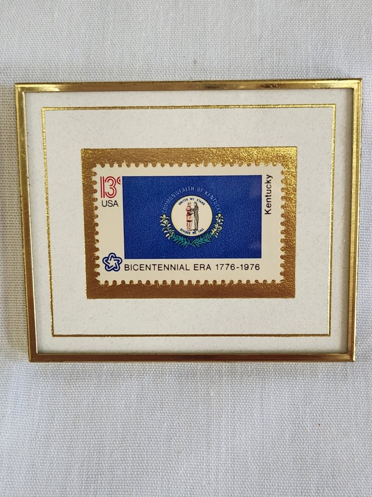 HANFORD HEIRLOOMS Kentucky Flag Postage Stamp 13 cents, 59 Of 8000, 1994