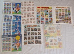 Stamp Collection Loony Tunes Civil war Comic Strip Baseball Disney