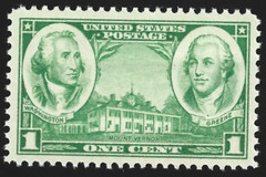 USA 1936 – Generals George Washington & Nathanael Greene – MNH Stamp 🎖️Sc. #785