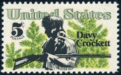 USA 1967 – American Folklore Issue – Davy Crockett – Vintage MNH – Sc. #1330