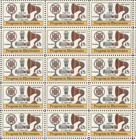 United States 15¢ Microphone Speaker Electronics Postage Stamp #1502 Pack of 100