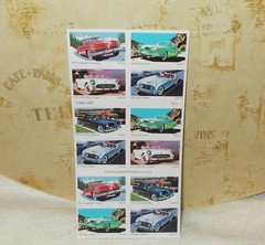 AMERICA ON THE MOVE 50s SPORTY CARS USPS Forever Postage Stamps Sheet of 20 NEW