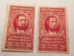 US STAMP REVENUE DOCUMENTARY SCOTT #R678 PAIR