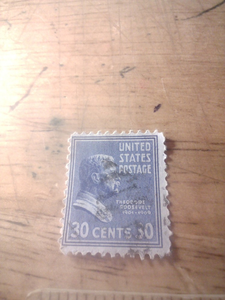 1938 30¢ Theodore Roosevelt. Presidential Series.