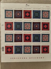 USPS American Treasures Amish Quilt Stamps. 100 $.34 Stamps. Face Value Of $34