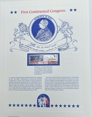 USA Stamp Series Panel First Continental Congress Postal Commemorative Society 6