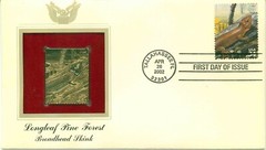 First Day Of Issue Apr 26 2002 Tallahassee FL 22kt Gold Replica Broadhead Skink