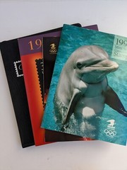 Lot of 4 Stamp Collections Books 1990, 1991, 1998 & Celebration of the Century