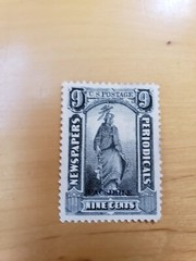 U.S. Periodical Stamp 9 Cents Mint NG Scott #14