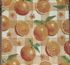 Three Individual Paper LUNCHEON Decoupage Napkins /fruit/orange Citrus 6.5”