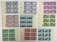 1953 US Commemorative Plate Block Collection MNH Scott 1013 1016 1019 1024