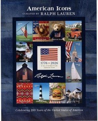 US SCOTT 6105 SHEET OF 13 AMERICAN ICONS RALPH LAUREN FOREVER STAMPS MNH