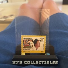 Mark McGwire Rookie RC Oakland A’s MLB Grenada Stamp 1988 Perfect Condition