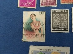 Vintage Collection of Stamps primarily from 1970s