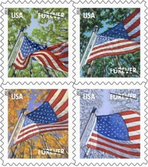 USPS Flags for All Seasons Forever Stamps 100 Stamps (5 Books of 20)