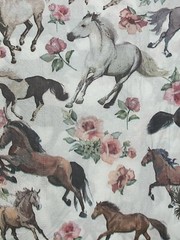 TWO Paper LUNCHEON Decoupage Art Craft Napkins -Horses- Flowers -equine -flowers