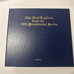 22kt Gold Replicas From The 1938 Presidential Series Folder
