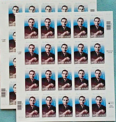 Two Sheets x 20 = 40 of Songwriter IRVING BERLIN 37¢ US Postage Stamps. Sc 3669