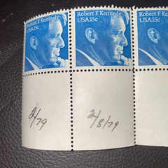 ROBERT F. KENNEDY–Block of 4 Collectible Unused 1979 Stamps–FREE SHIPPING!