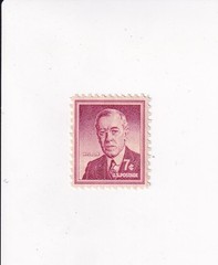 US Stamp 7 Cents MAROON WOODROW WILSON ROTARY PRESS PRINTING NOT POSTMARKED