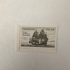 1683 German Immigration Tricentennial USA 20c Postage Stamp Mint MNH